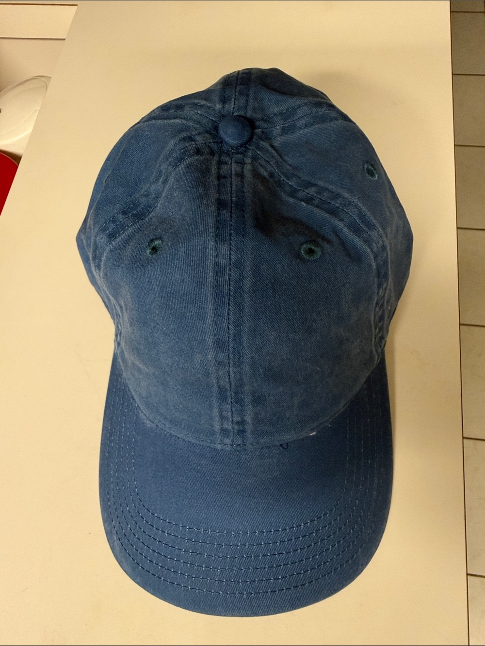 OTTO Blue Unstructured Cotton Baseball Cap